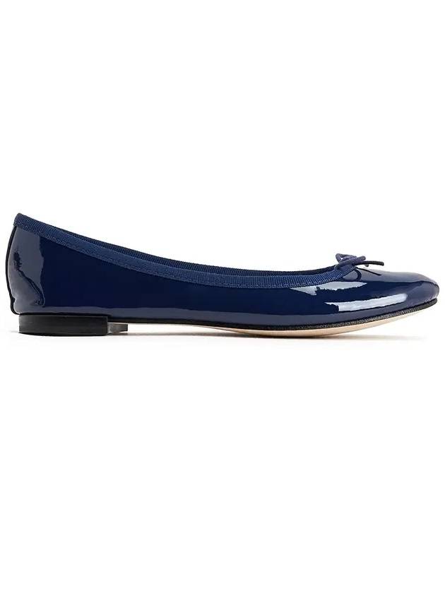 Women's Cendrillon Leather Ballerinas Dark Blue - REPETTO - BALAAN.