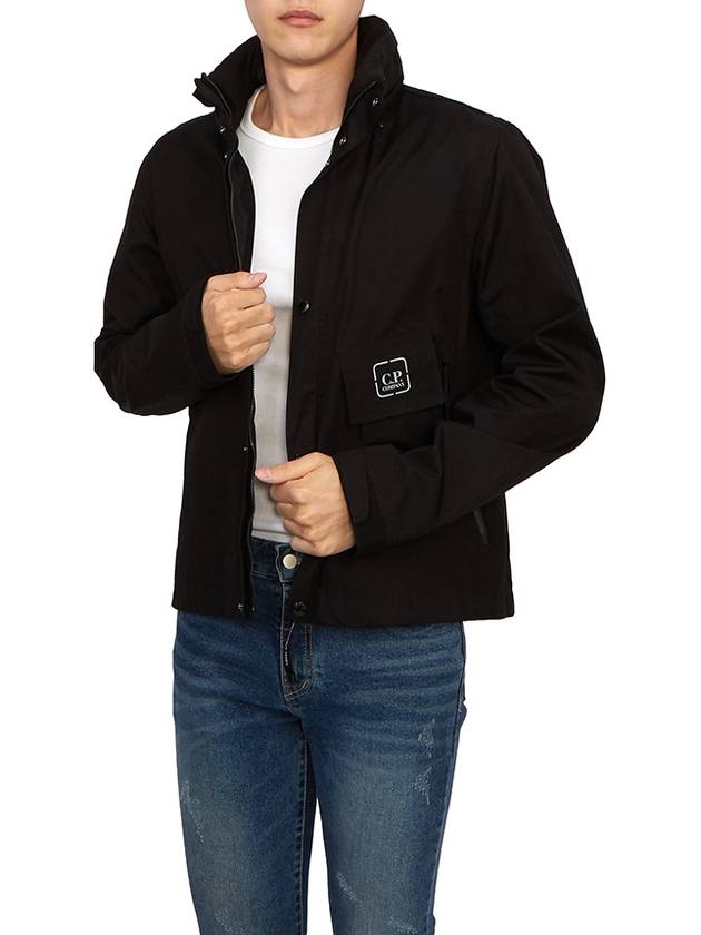 Metropolis Series HyST Stand Collar Zip Up Jacket Black - CP COMPANY - BALAAN 6