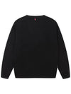 Men's Cashmere Round Windproof Sweater Black - ONOFF - BALAAN 3