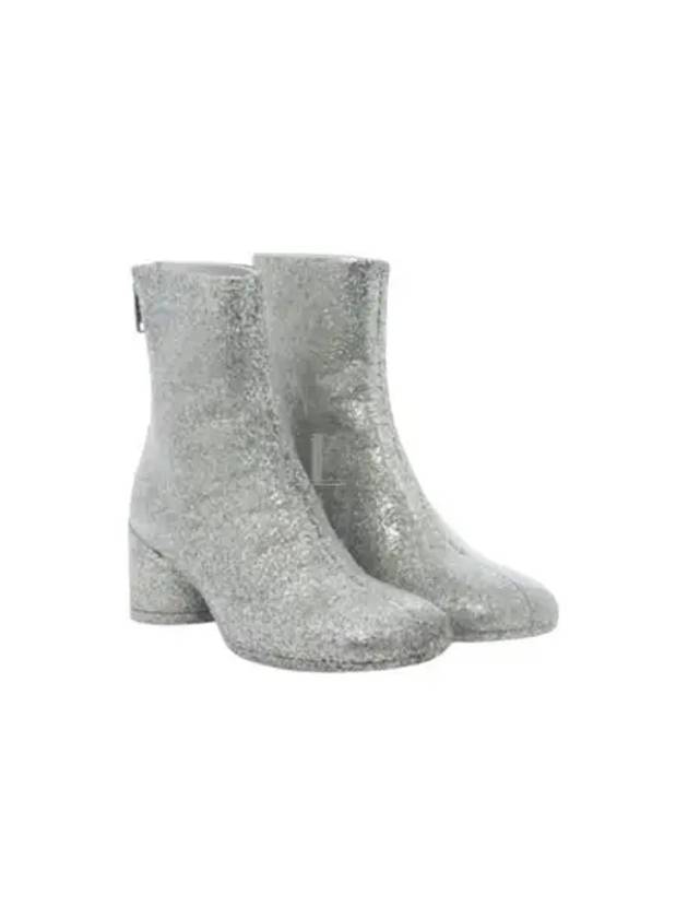 Glitter Ankle Middle Boots Silver - MAISON MARGIELA - BALAAN 2