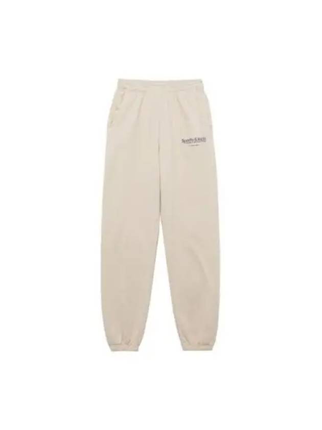 Logo Print Banding Pants Casual Track Pants Cream - SPORTY & RICH - BALAAN 2