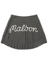 Two stage pleated skirt CHARCOAL WOMAN - MALBON GOLF - BALAAN 2