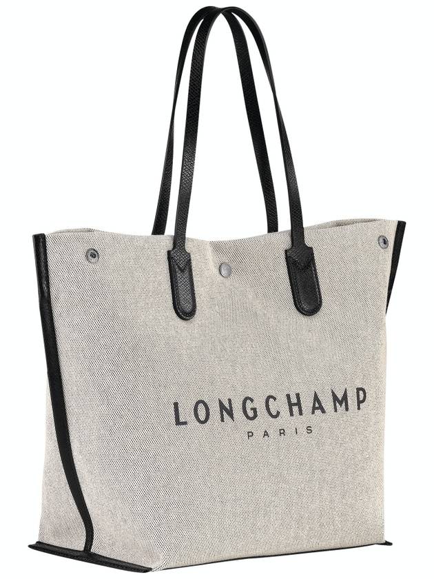 Roseau L Tote Bag Black - LONGCHAMP - BALAAN 3