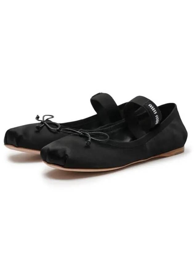 Satin Ballerinas Black - MIU MIU - BALAAN 3