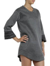 Neoprene Short Dress Grey - MONCLER - BALAAN 3