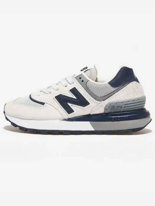 574 Legacy Low Top Sneakers White Purple - NEW BALANCE - BALAAN 2