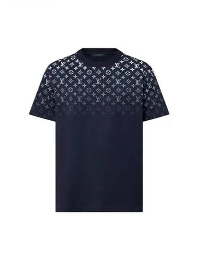 Gradient Cotton Short Sleeve T-Shirt Navy - LOUIS VUITTON - BALAAN 2