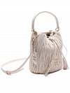 Matelasse Nappa Leather Bucket Bag White - MIU MIU - BALAAN 4