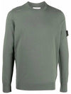 Waffen Patch Crew Neck Wool Knit Top Khaki - STONE ISLAND - BALAAN 3