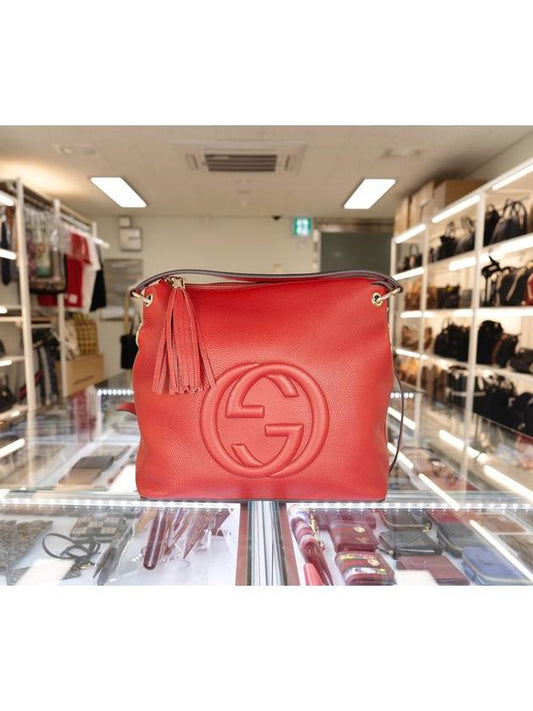 GG Soho Tassel Hobo Shoulder Bag Red - GUCCI - BALAAN 2