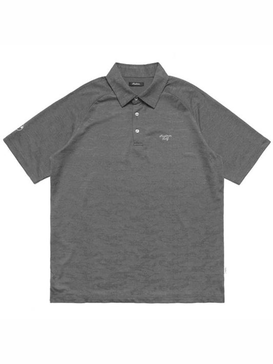 Covert PK Shirt Gray - MALBON GOLF - BALAAN 2