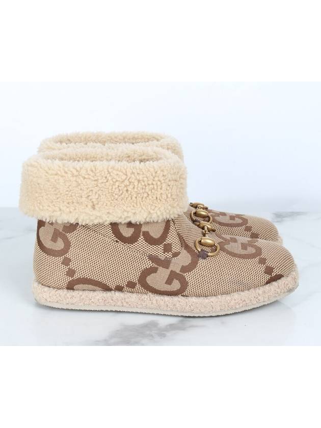 Horsebit GG shearling fur boots 36 5 235 - GUCCI - BALAAN 7