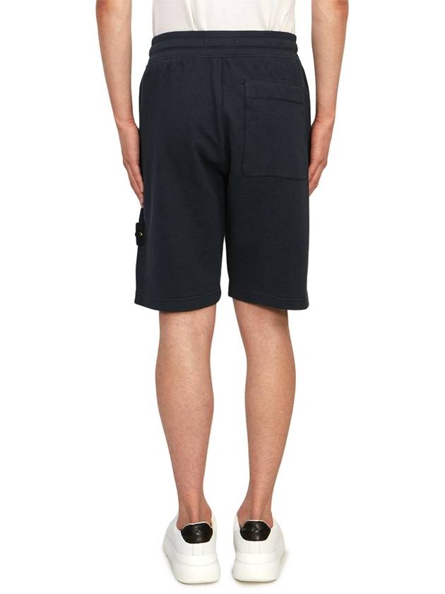 Compass Badge Cotton Track Shorts Navy - STONE ISLAND - BALAAN 4