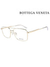 Eyewear Double Bridge Square Metal Eyeglasses Gold - BOTTEGA VENETA - BALAAN.