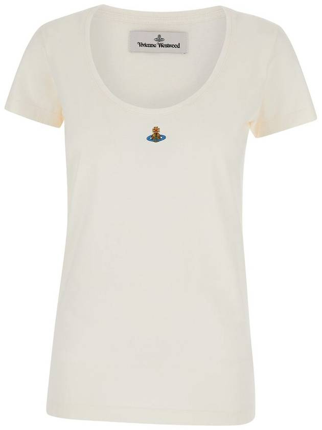 ORB Lollo Short Sleeve T-Shirt White - VIVIENNE WESTWOOD - BALAAN 2