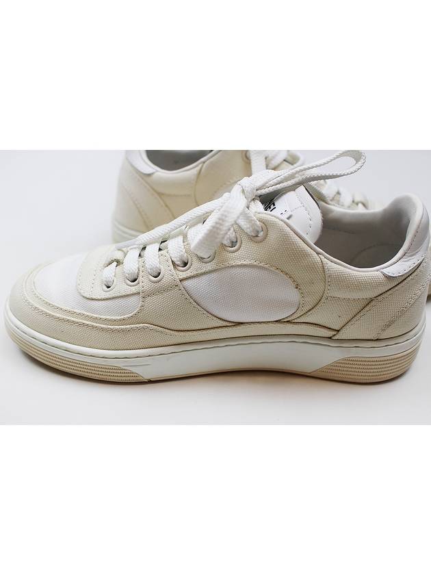 CC logo cotton sneakers beige size 36 G45352 - CHANEL - BALAAN 3