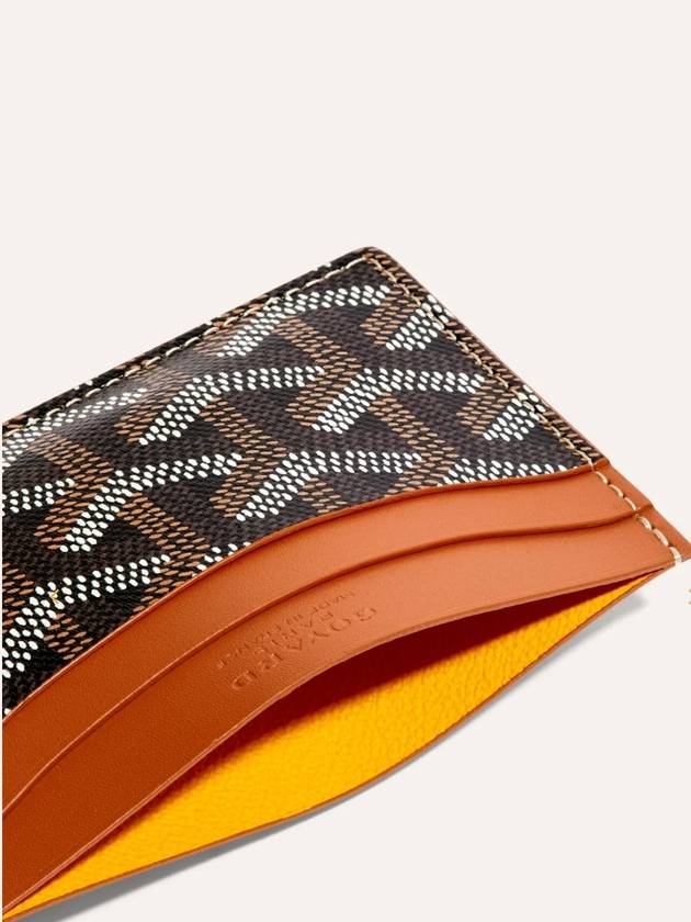 Saint Sulpice Card Holder Black Tan - GOYARD - BALAAN 5