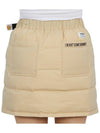 women's padded H-line skirt beige - HORN GARMENT - BALAAN 8