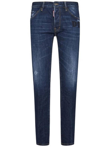 Men's Dark Semplice Wash Cool Guy Skinny Jeans Blue - DSQUARED2 - BALAAN 1