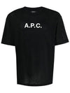 Moran Openwork Short Sleeve T-Shirt Black - A.P.C. - BALAAN 3