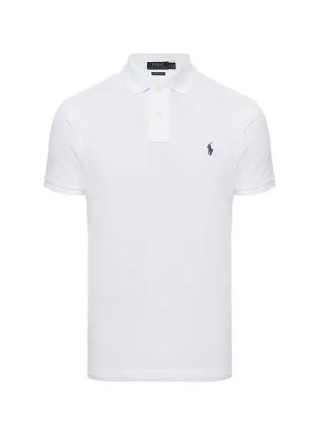 Men's Embroidered Logo PK Shirt White - POLO RALPH LAUREN - BALAAN 2