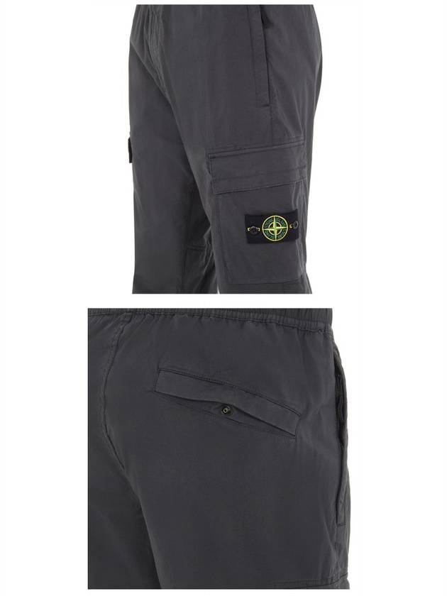 Men's Tella Paracadute Regular Fit Cargo Pants Grey - STONE ISLAND - BALAAN 6