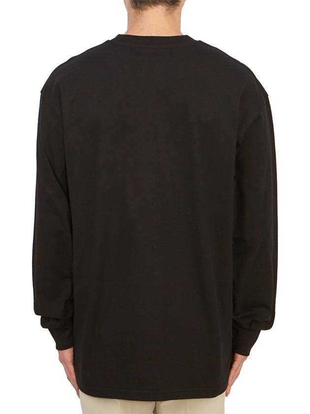 American Script Long Sleeve T-Shirt Black - CARHARTT WIP - BALAAN 4