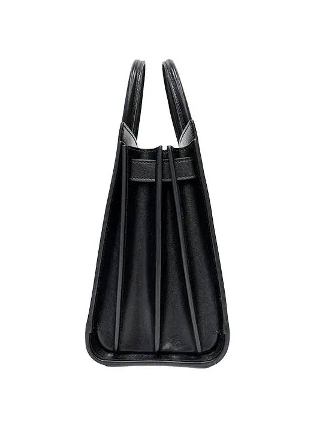 Sac De Jour Small Smooth Leather Baby Tote Bag Black - SAINT LAURENT - BALAAN 6