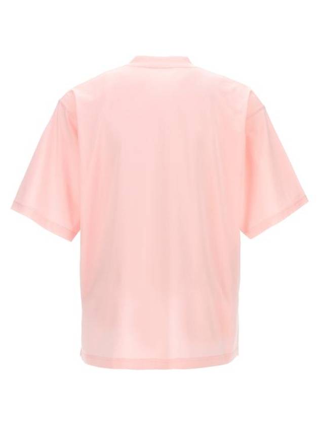 Logo Organic Cotton Short Sleeve T-Shirt Pink Candy - MARNI - BALAAN 3