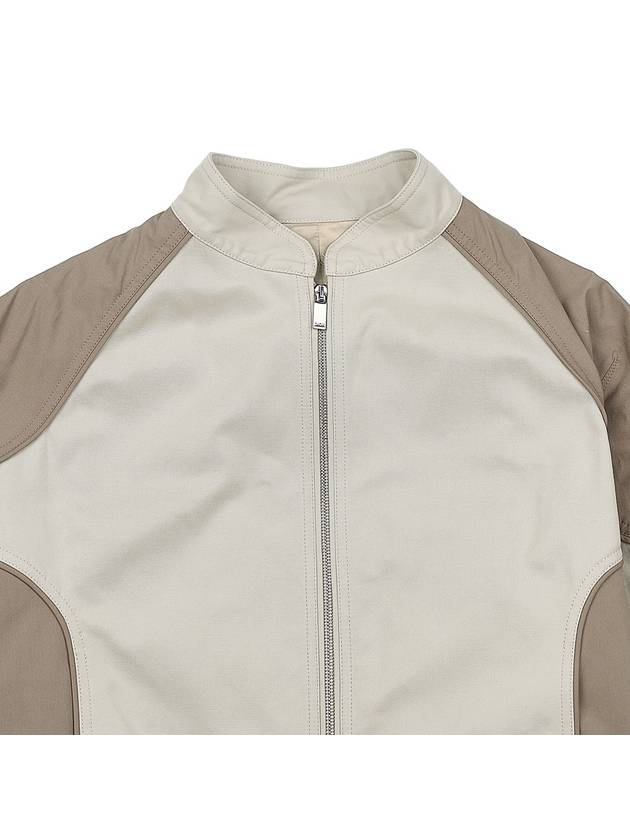 Cotton Canvas Bomber Jacket Beige - DIOR - BALAAN 4