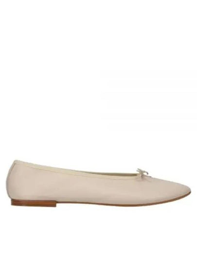 Lilouh Bow Detail Leather Ballet Flats Beige - REPETTO - BALAAN 2