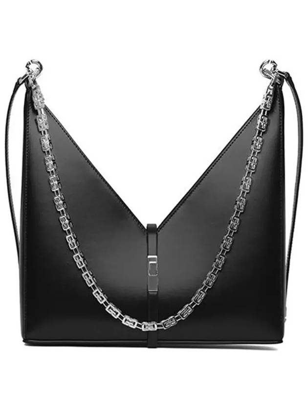 Cutout G Cube Small Chain Shoulder Bag Black - GIVENCHY - BALAAN 6