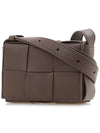 Intrecciato Cassette Small Cross Bag Taupe Grey - BOTTEGA VENETA - BALAAN 3