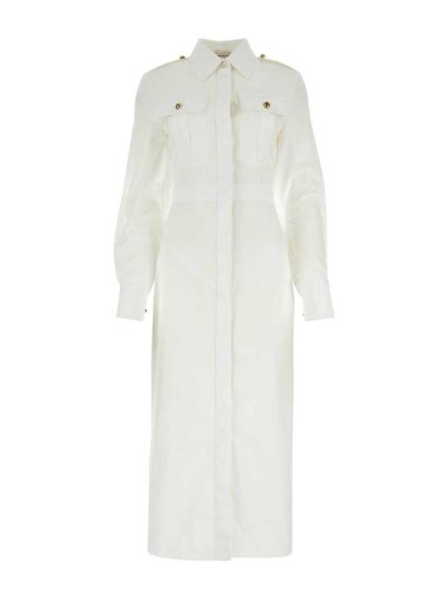 Shirt Long Dress White - ALEXANDER MCQUEEN - BALAAN 2