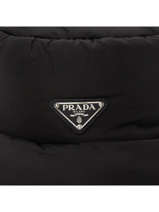 Triangle Logo Bucket Hat Black - PRADA - BALAAN 7