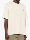 Bold Fox Head Patch Oversized Short Sleeve T-Shirt Beige - MAISON KITSUNE - BALAAN 5