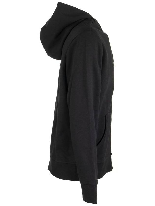 Embroidered Logo Zip Up Hoodie Black - POLO RALPH LAUREN - BALAAN 4