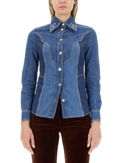 23 fw Shirt in Denim Con RICAMI 118319571200 B0270738620 - ETRO - BALAAN 2