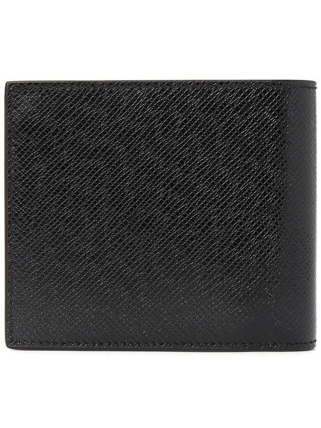 East West Coating Leather Half Wallet Black - SAINT LAURENT - BALAAN 3