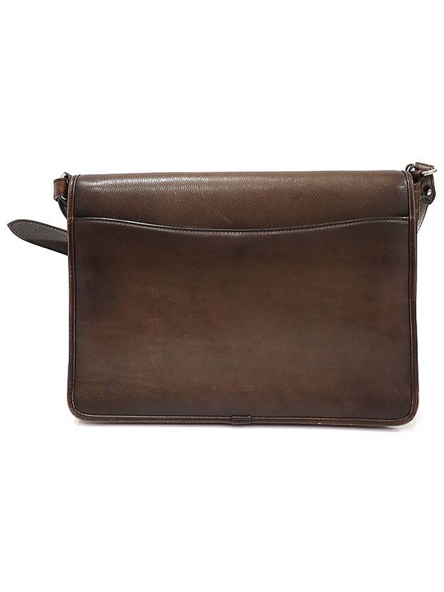 261062 Soft Brown Postino PM Briefcase Clutch Cross Bag - BERLUTI - BALAAN 3