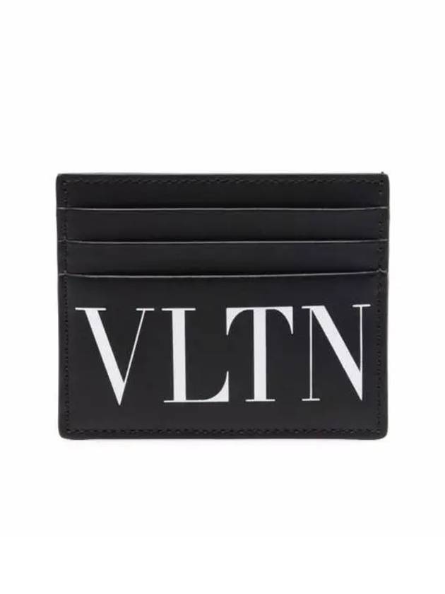 VLTN Logo Card Wallet Black - VALENTINO - BALAAN 3