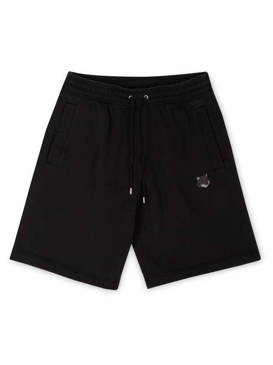 24SS Men's Fox Head Black Shorts MM01121KM0001 BK STK - MAISON KITSUNE - BALAAN 1