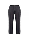 Tailored Straight Pants Black - AMI - BALAAN 2