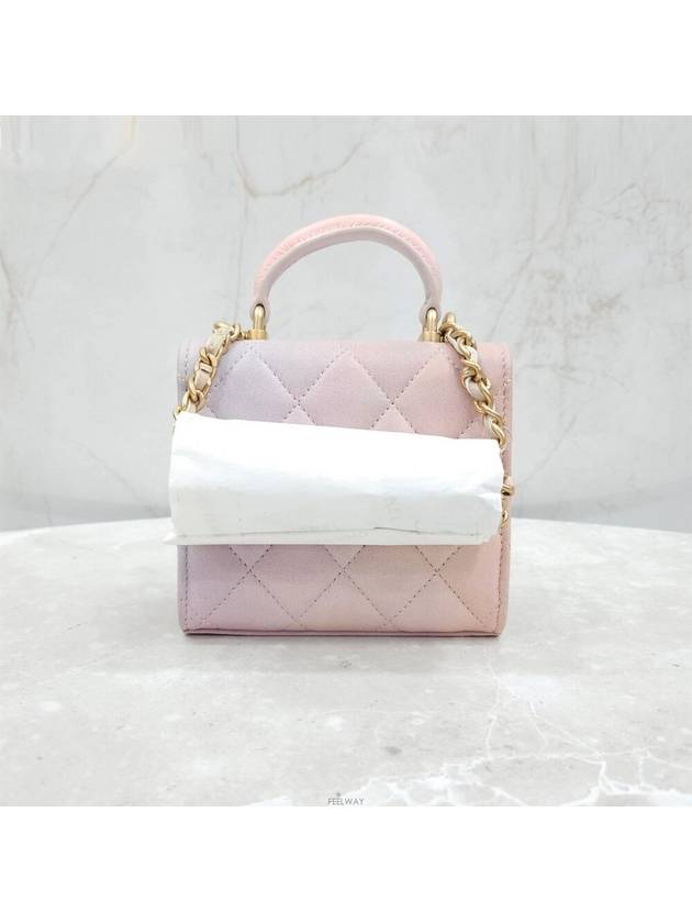 Lux You New product Top handle chain mini bag gradient pink lambskin - CHANEL - BALAAN 3