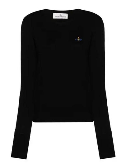 ORB Logo Knit Top Black - VIVIENNE WESTWOOD - BALAAN 2