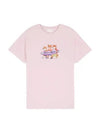 Surfing Foxes Short Sleeve T-shirt Milkshake - MAISON KITSUNE - BALAAN 2