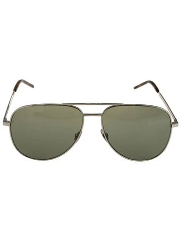 Eyewear Metal Sunglasses Khaki - SAINT LAURENT - BALAAN 1