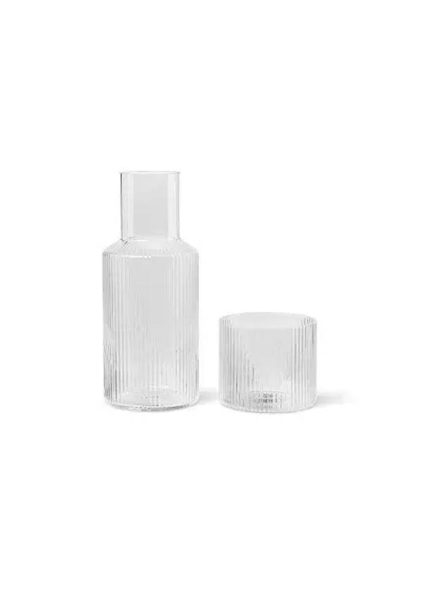 Wonderum Ripple Small Carafe Clear - FERM LIVING - BALAAN 1