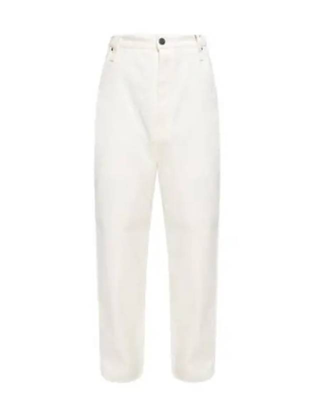 Cotton Straight Pants White - AMI - BALAAN 2