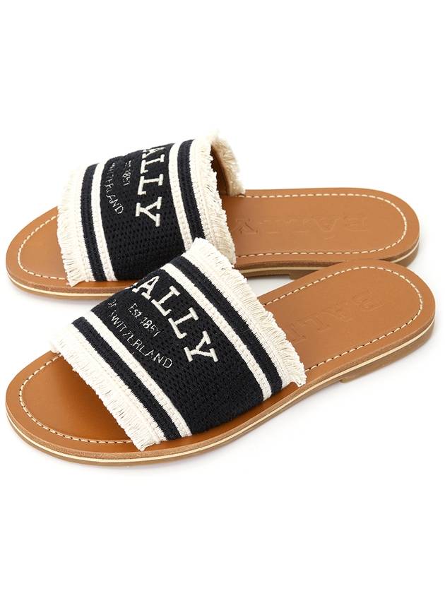 Bianca Slippers Black - BALLY - BALAAN.